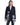 Blazer de lana con caracteres bordados deshilachados